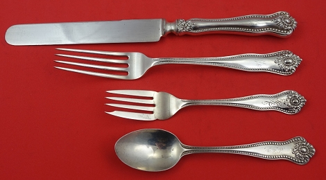 Dinner 4-pc Setting availability based on stock listed below - Lexington by Knowles and Mount Vernon - Sterling  - With Monogram